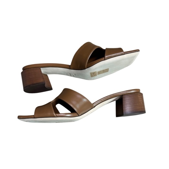 Jimmy Choo - NIB Ellison 45mm Leather Mules Sandals Sz 38 1/2 - Picture 8 of 11